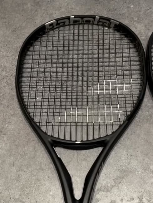The head and its 18×18 pattern, very dense for a 100 sq in head.